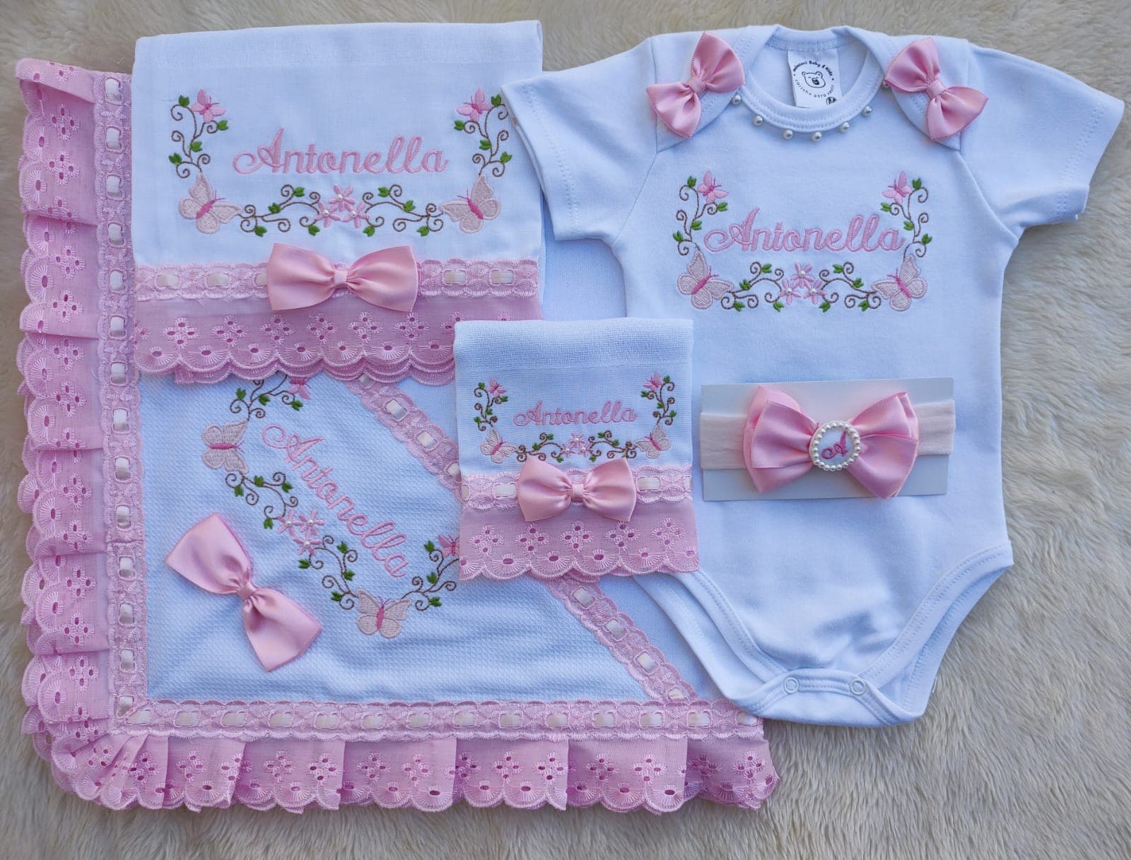 Borboletas Rosa · Kit Luxinho