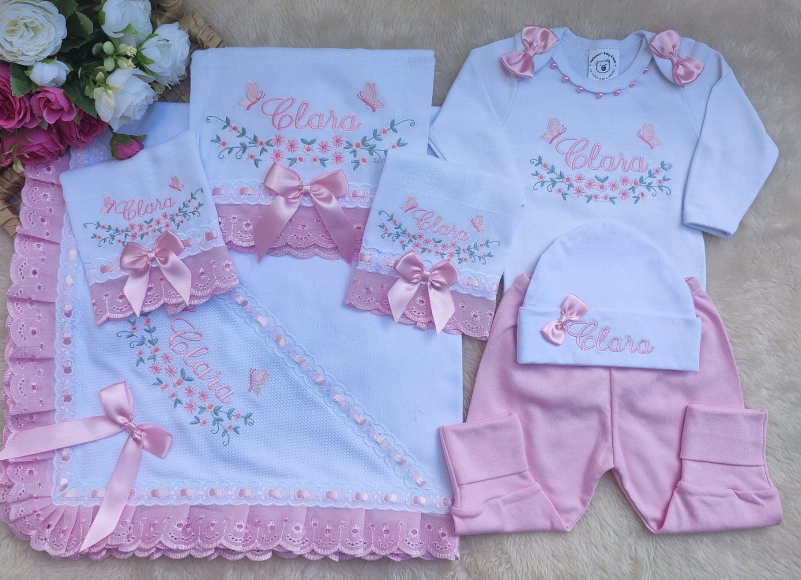 Floral Rosa · Kit Manta