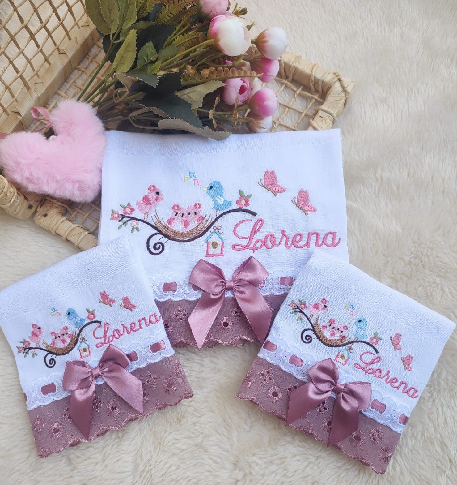 Jardim Encantado Rosé · Kit Fraldas