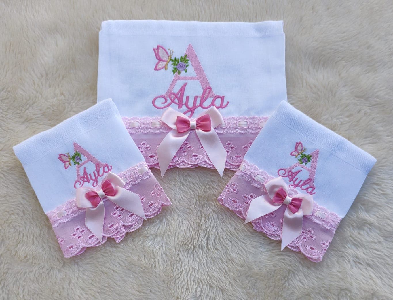 Monograma Rosa · Kit Fraldas