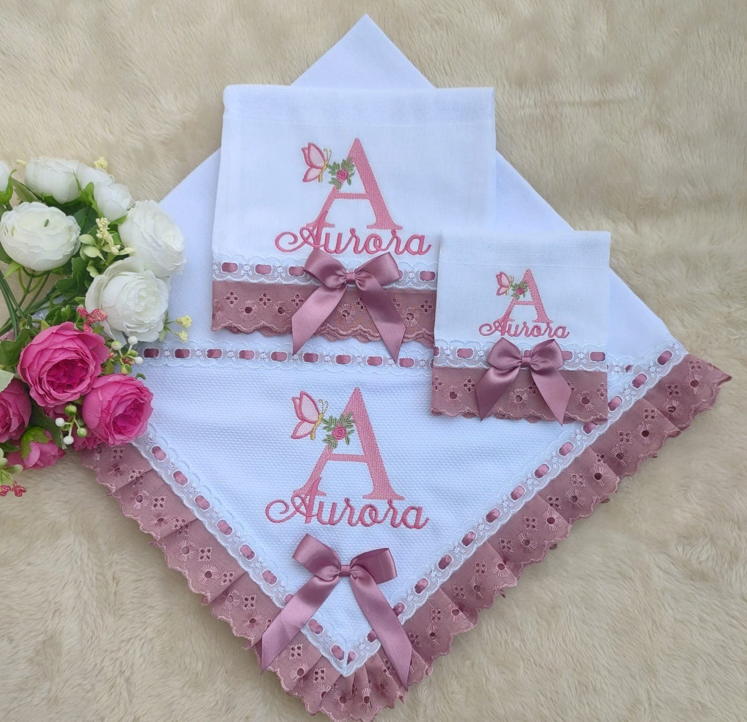 Monograma Rosé · Kit Manta