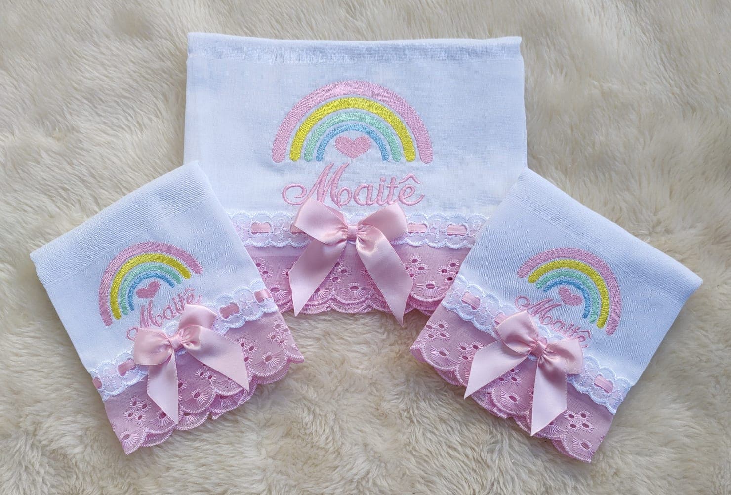 Arco-Iris Rosa · Kit Fraldas 