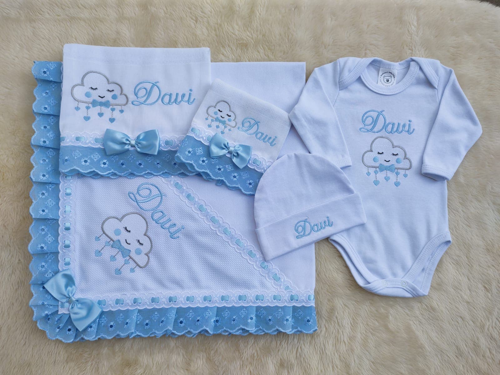 Nuvens Celeste · Kit Manta