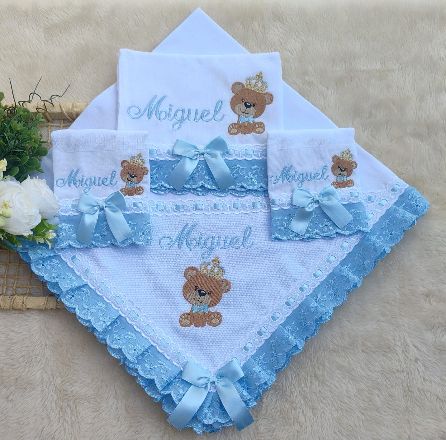 Ursinho Celeste · Kit Manta