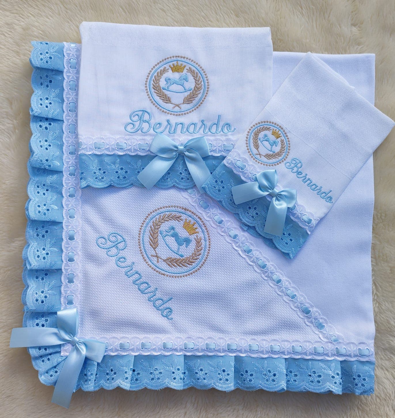 Clássico Celeste · Kit Manta