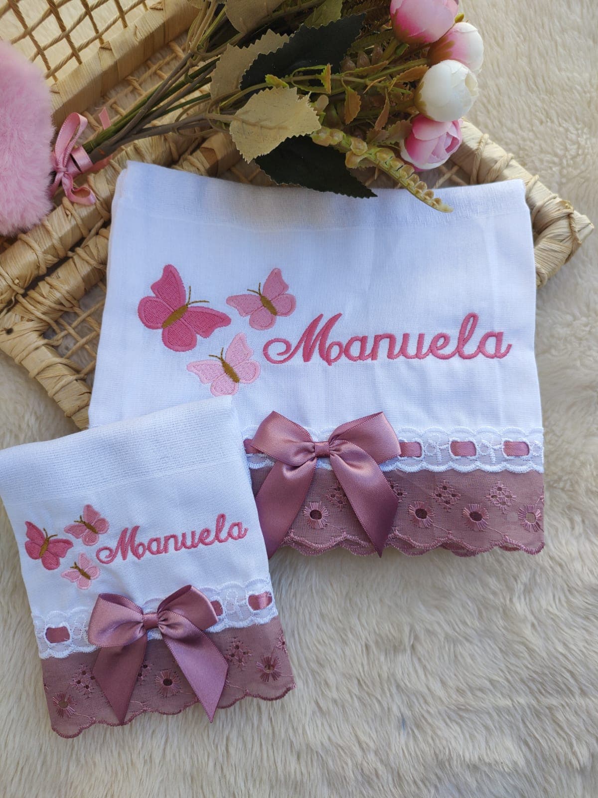 Borboletas Rosé · Kit Fraldas