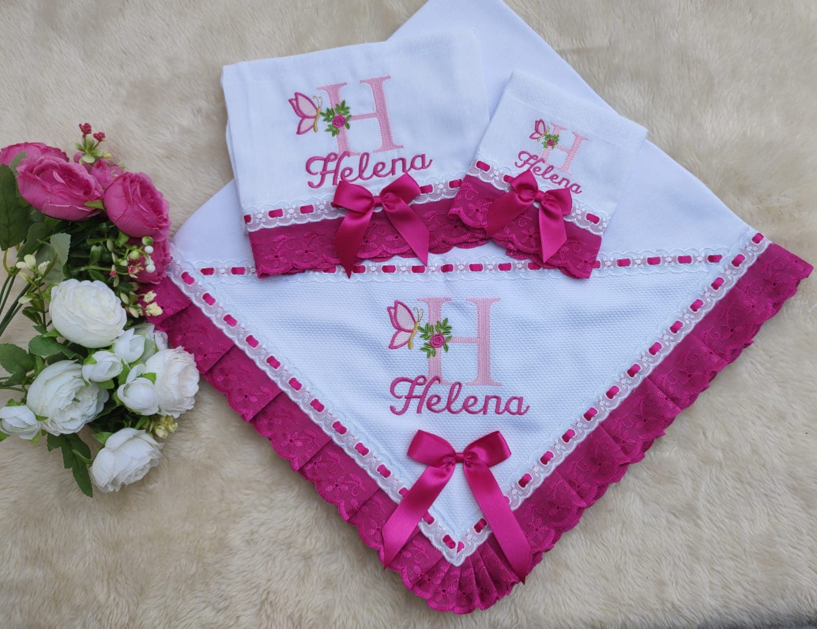 Monograma Pink · Kit Manta