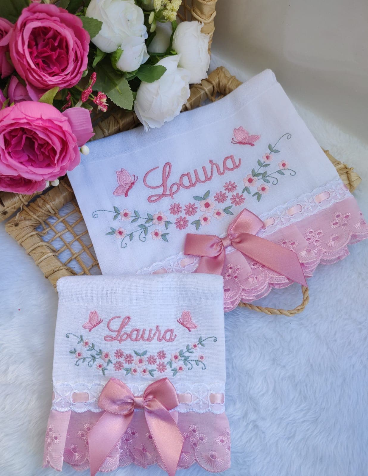Floral Rosa · Kit Fraldas