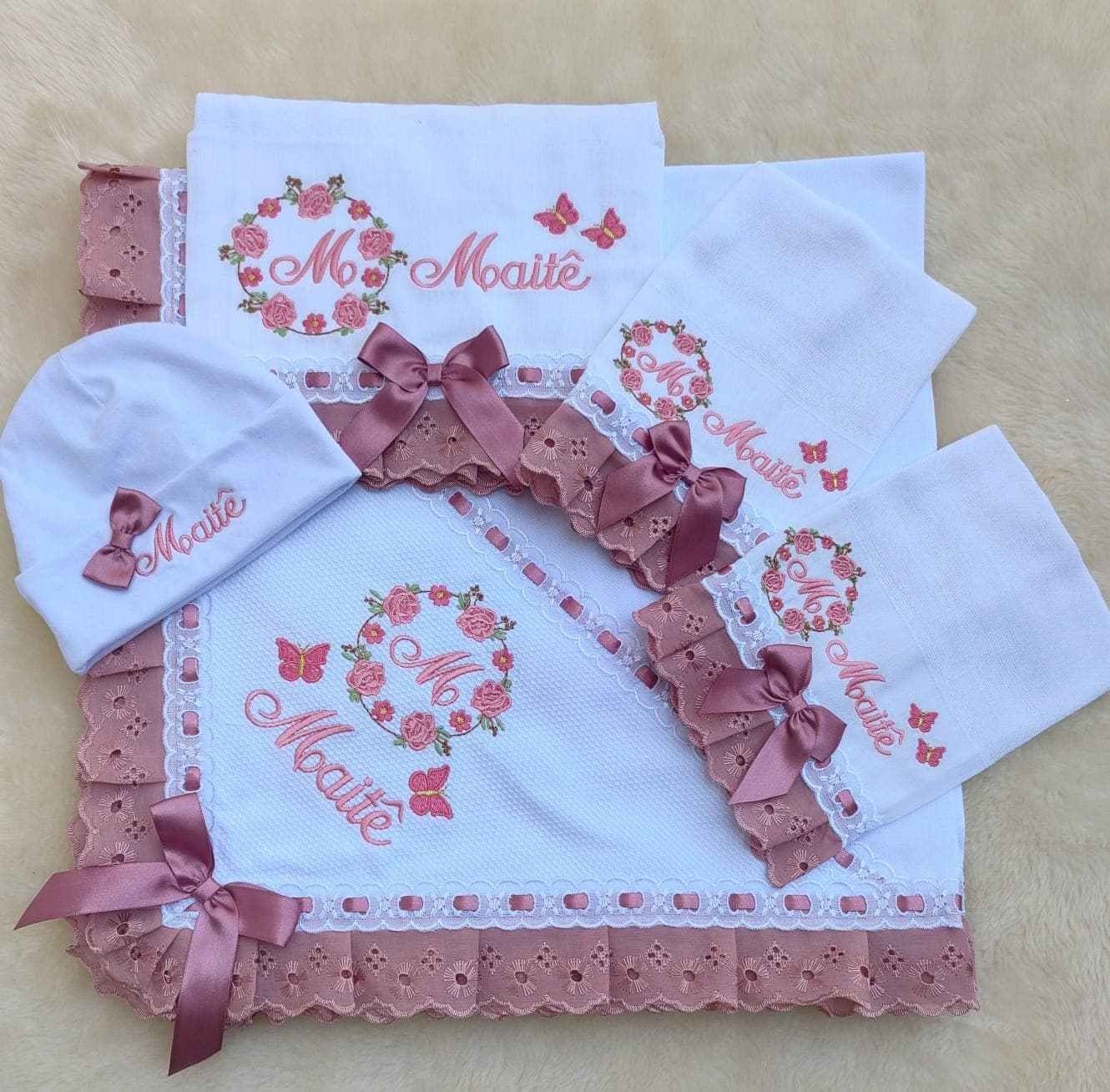 Floral Rosé · Kit Manta