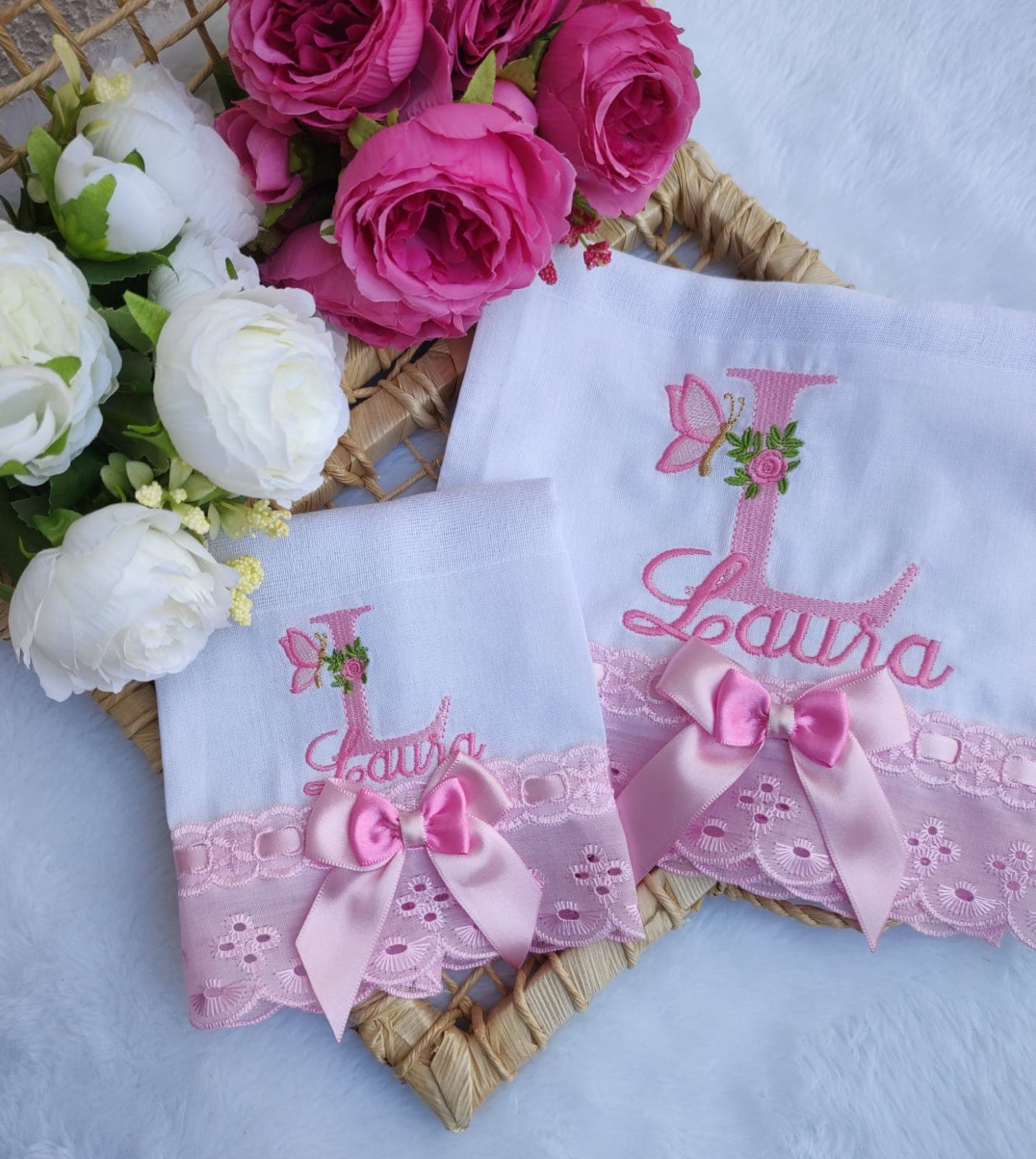Monograma Rosa · Kit Fraldas
