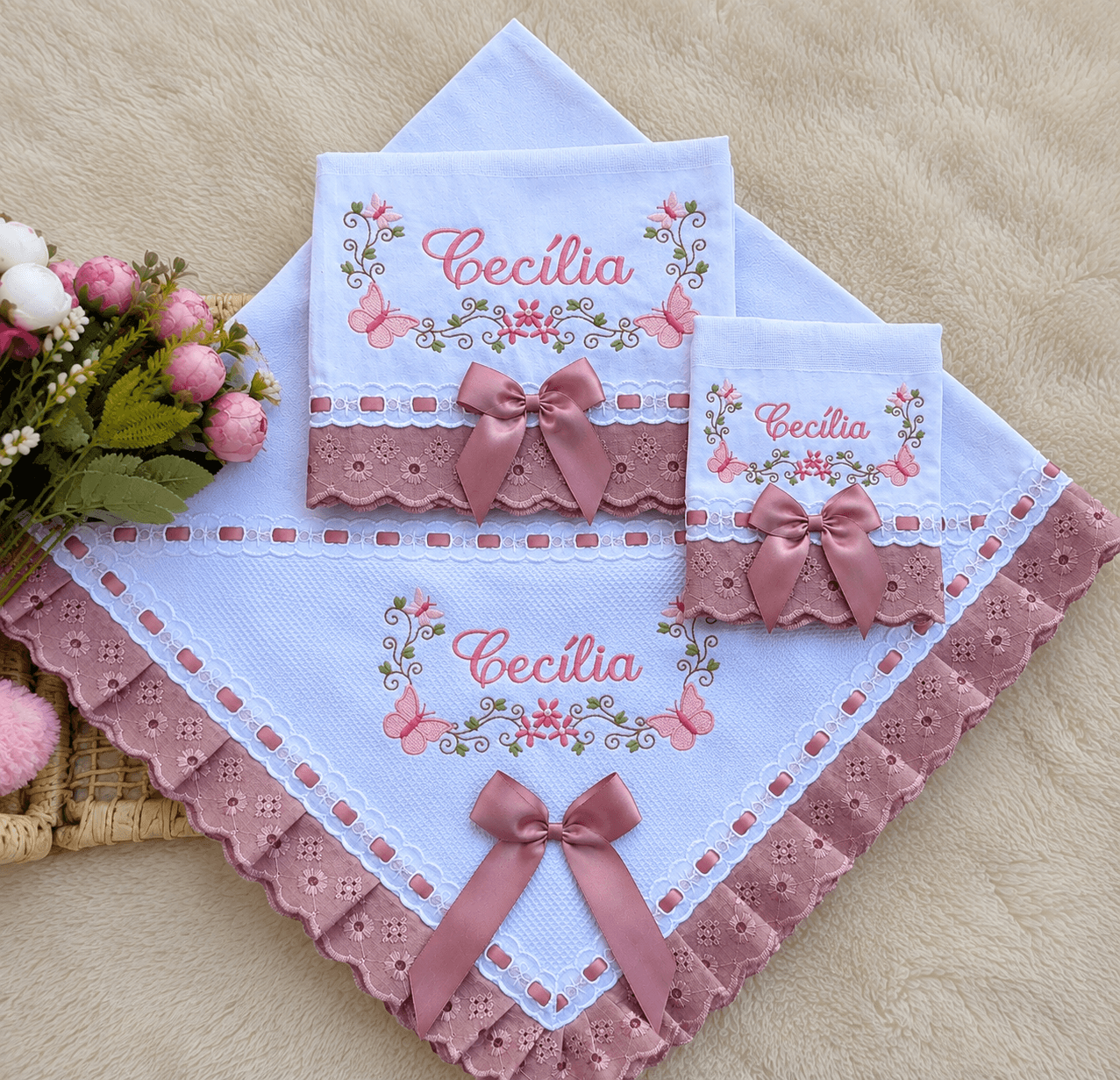 Borboletas Rosé · Kit Manta