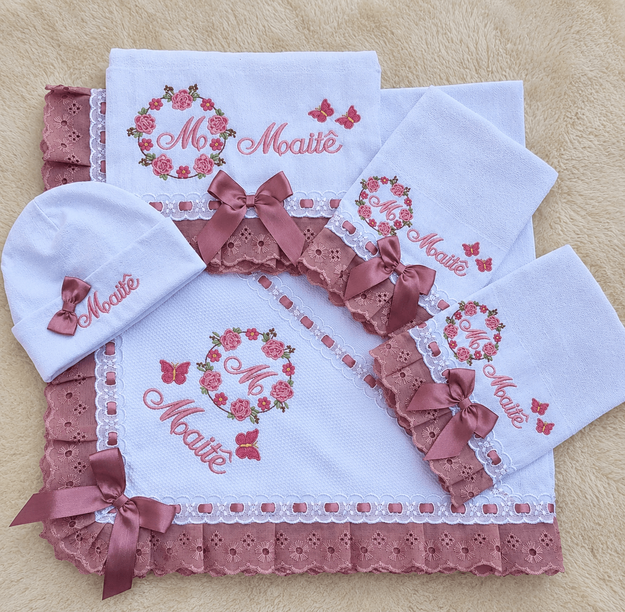 Floral Rosé · Kit Manta